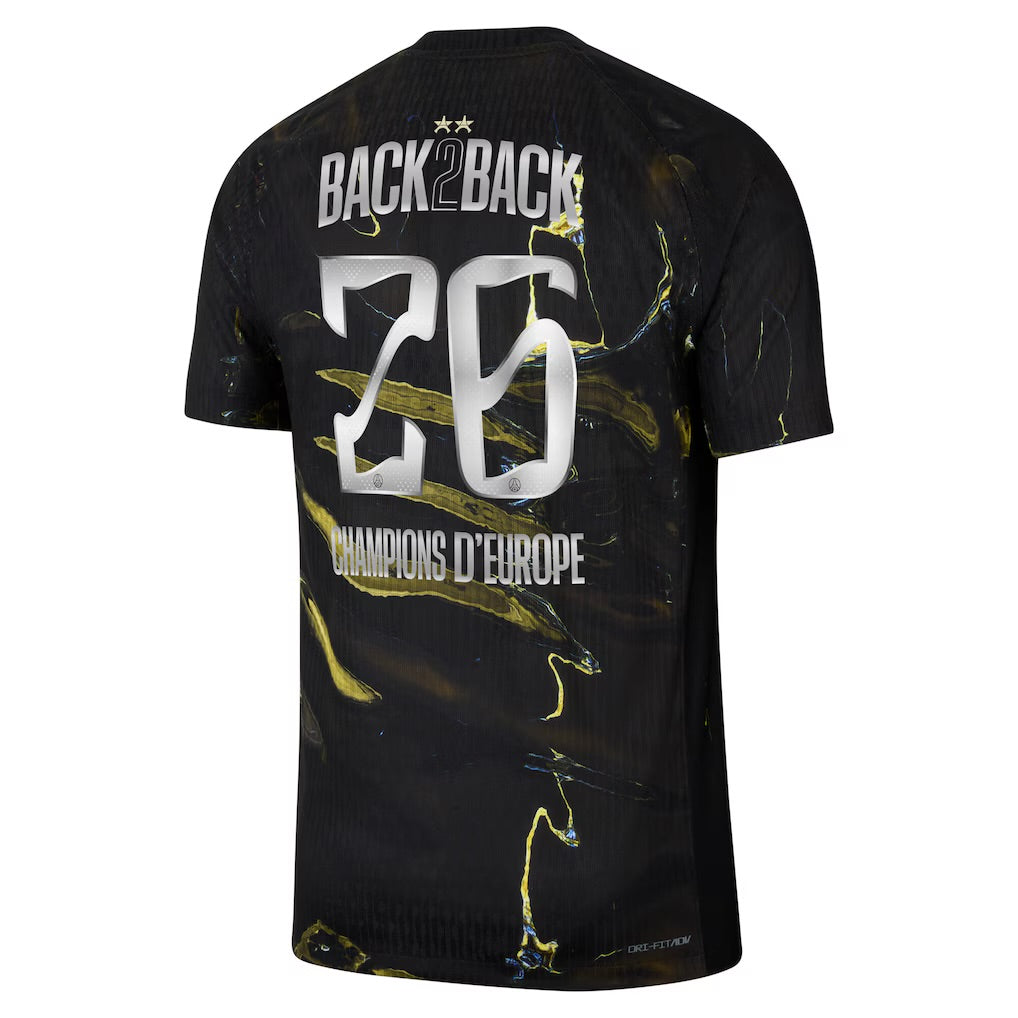 Maillot PSG Night Edition Match Dri-FIT ADV 25/26 - Flocage Champions of Europe - 26
