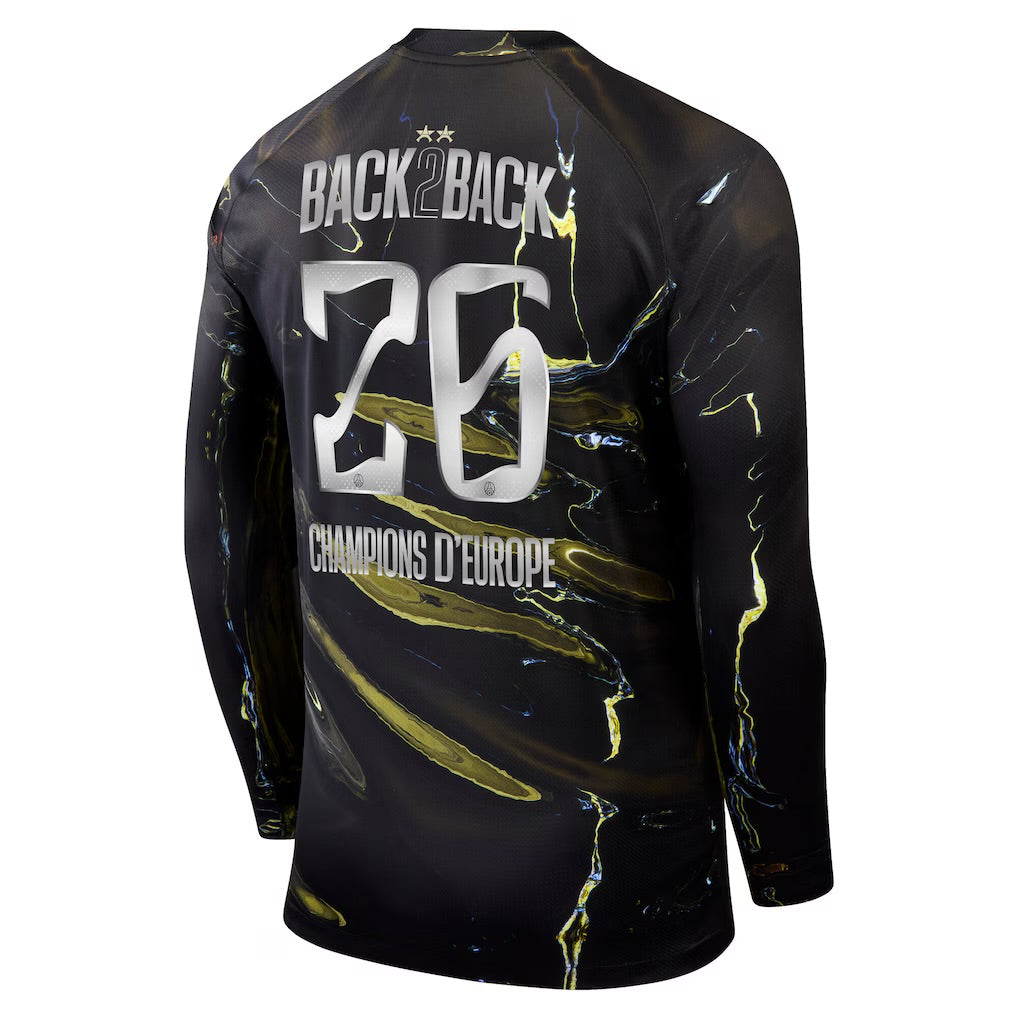 Maillot manches longues PSG  Night Edition Match Dri-FIT ADV 25/26 - Flocage Champions of Europe - 26